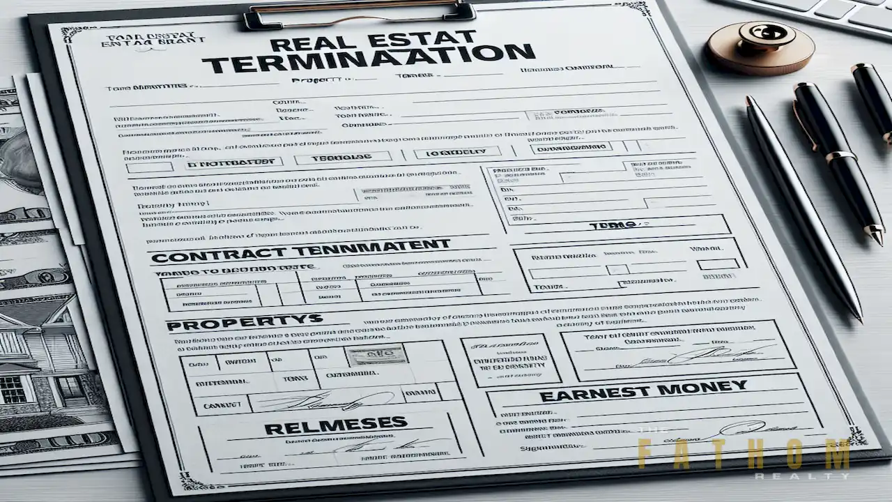 Real Estate Contract Termination Form for Earnest Money Release - The ...